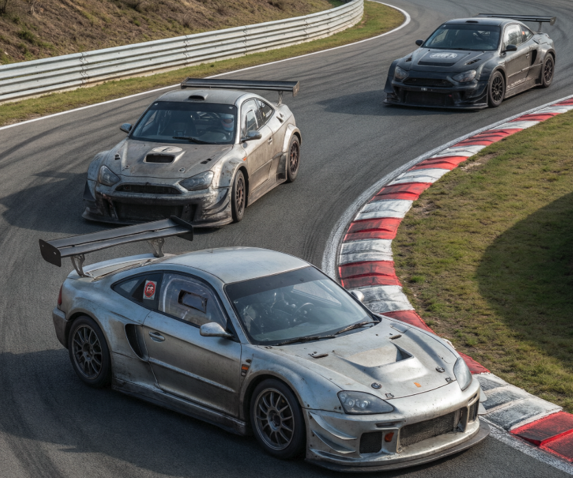 Differences in the best cornering lines for different drivetrains (FR/MR/4WD) in racing games